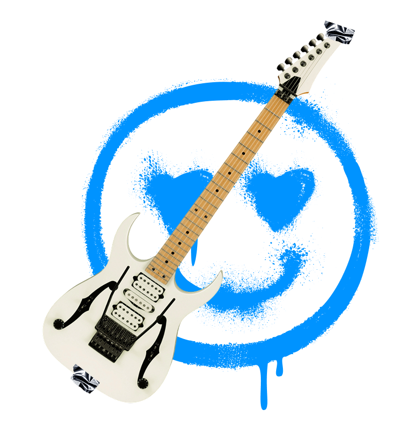 Musician with guitar